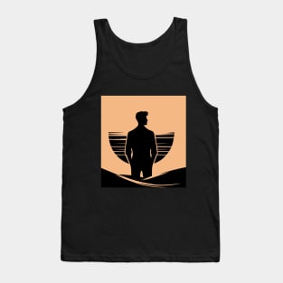 male silhouette Tank Top